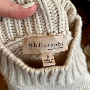 Philosophy Women's Soft Cream Turtleneck Sweater